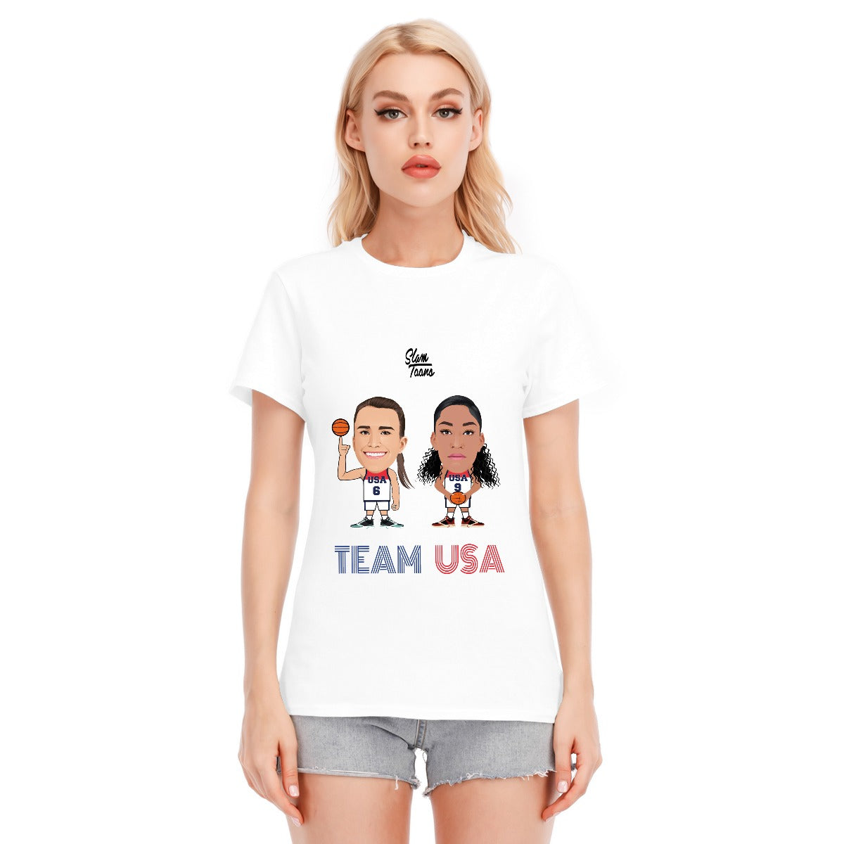 T-shirt SlamToons - Team USA Women